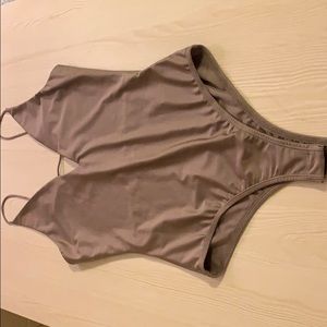 Mauve body suit